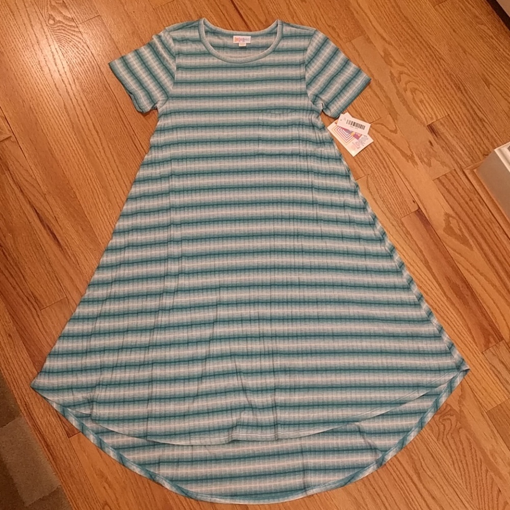 3/$30 NWT LuLaRoe Carly striped flowy dress XXS